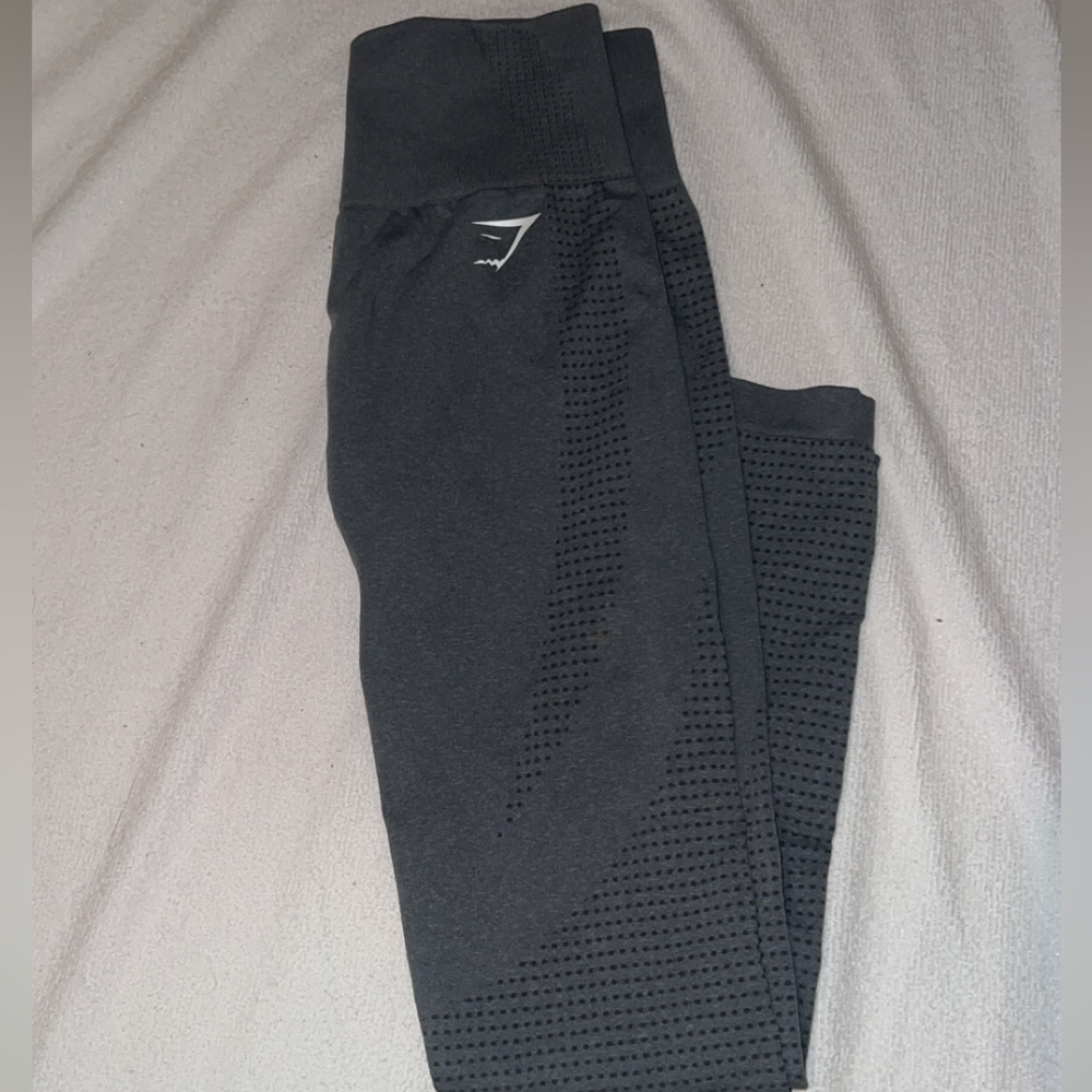 Vital Seamless Gymshark Charcoal Gray Leggings